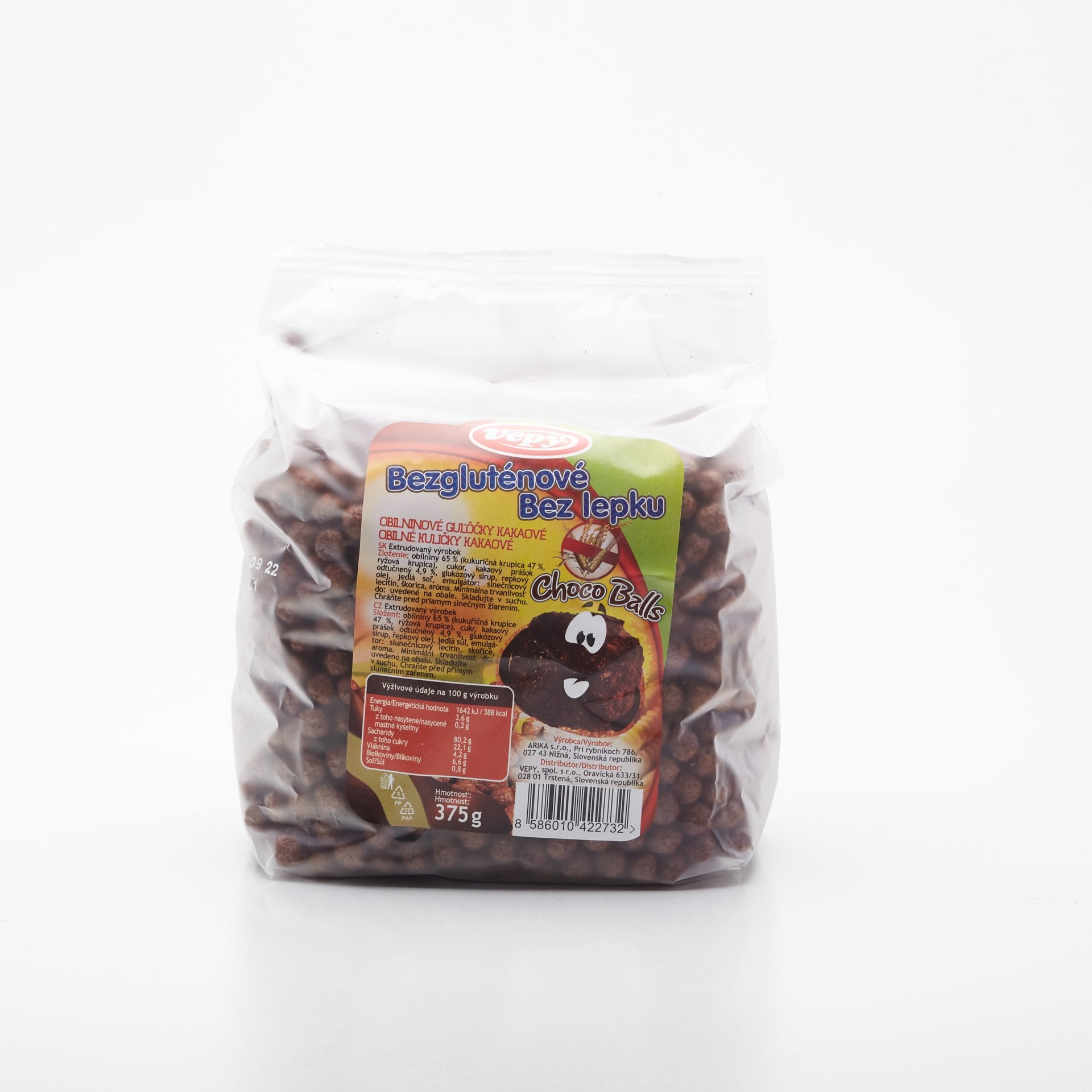 Cereálie bezgluténové guľôčky 375g.