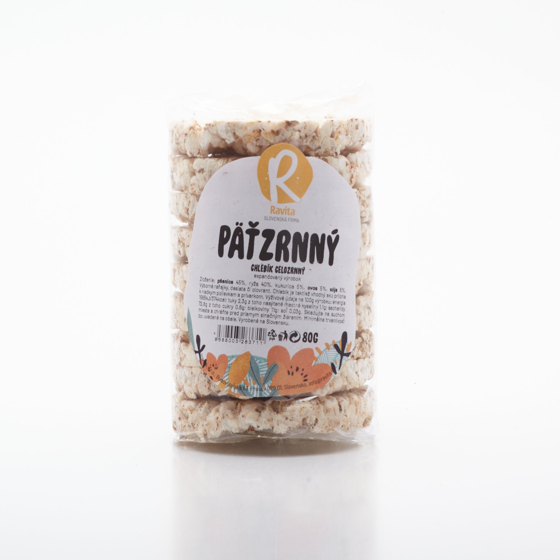 Chlebík päťzrnný 80g.