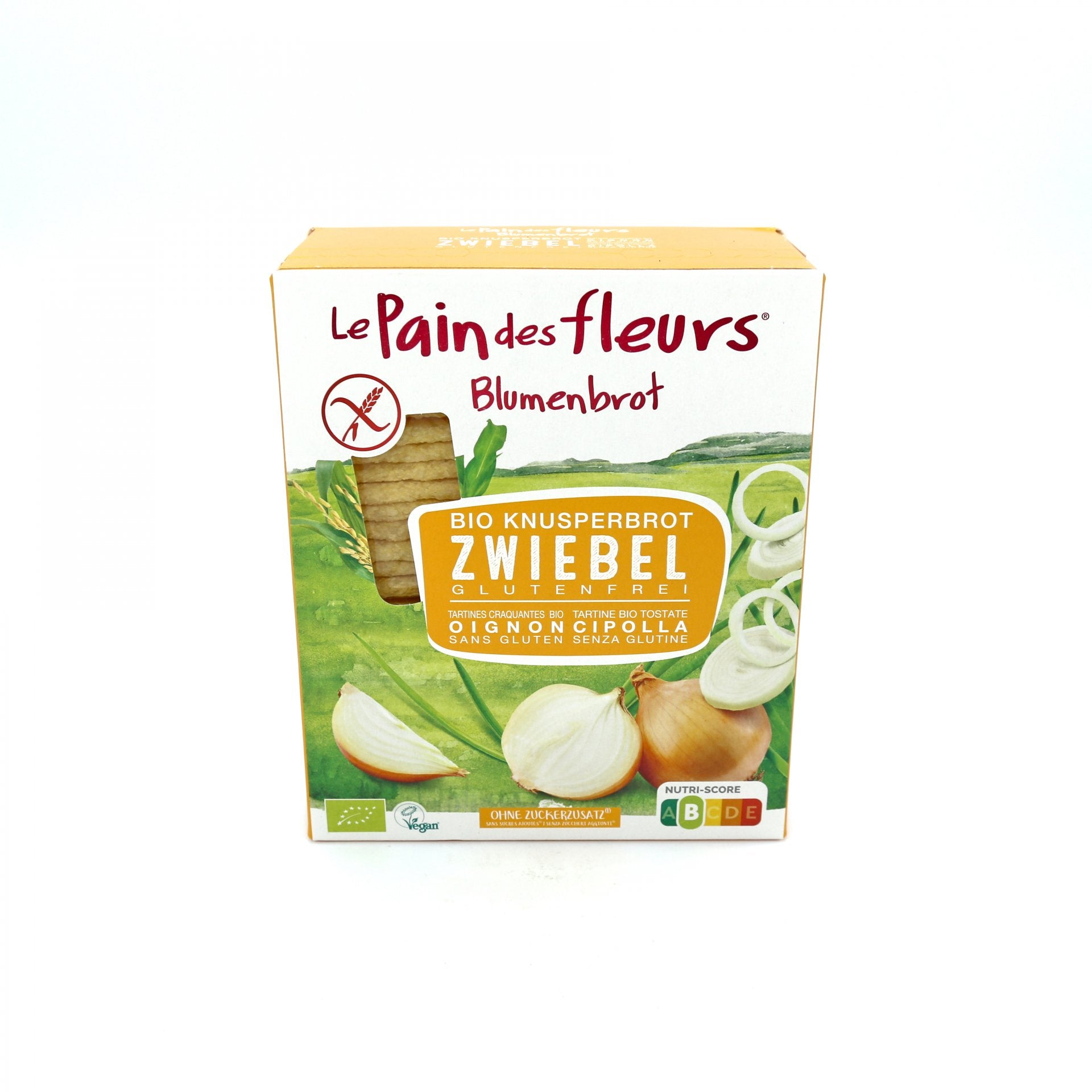 Chrumkavé BIO chlebíčky cibuľka 150g.