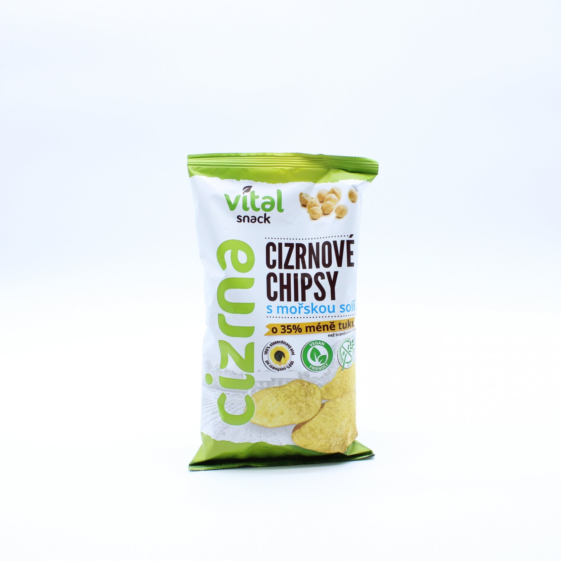 Hummus chips with sea salt 65g.
