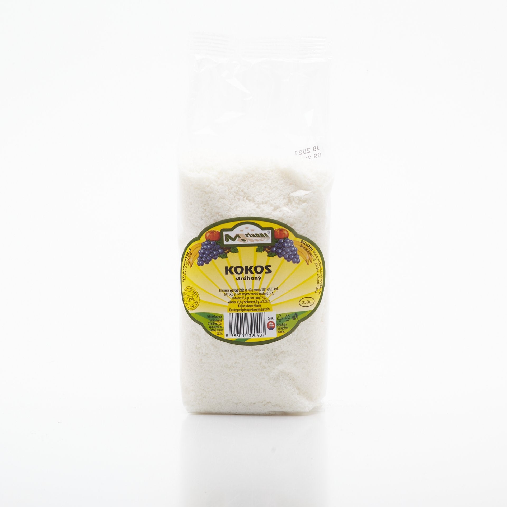 Kokos strúhaný 250g.