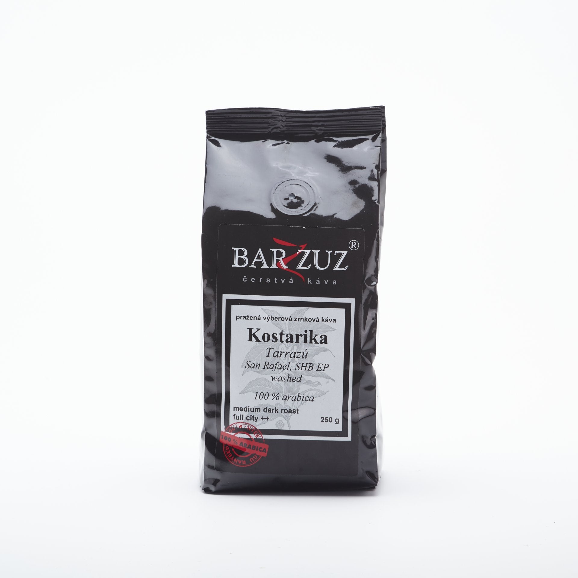 Barzzuz Kostarika Dota Tarrazú 250g.