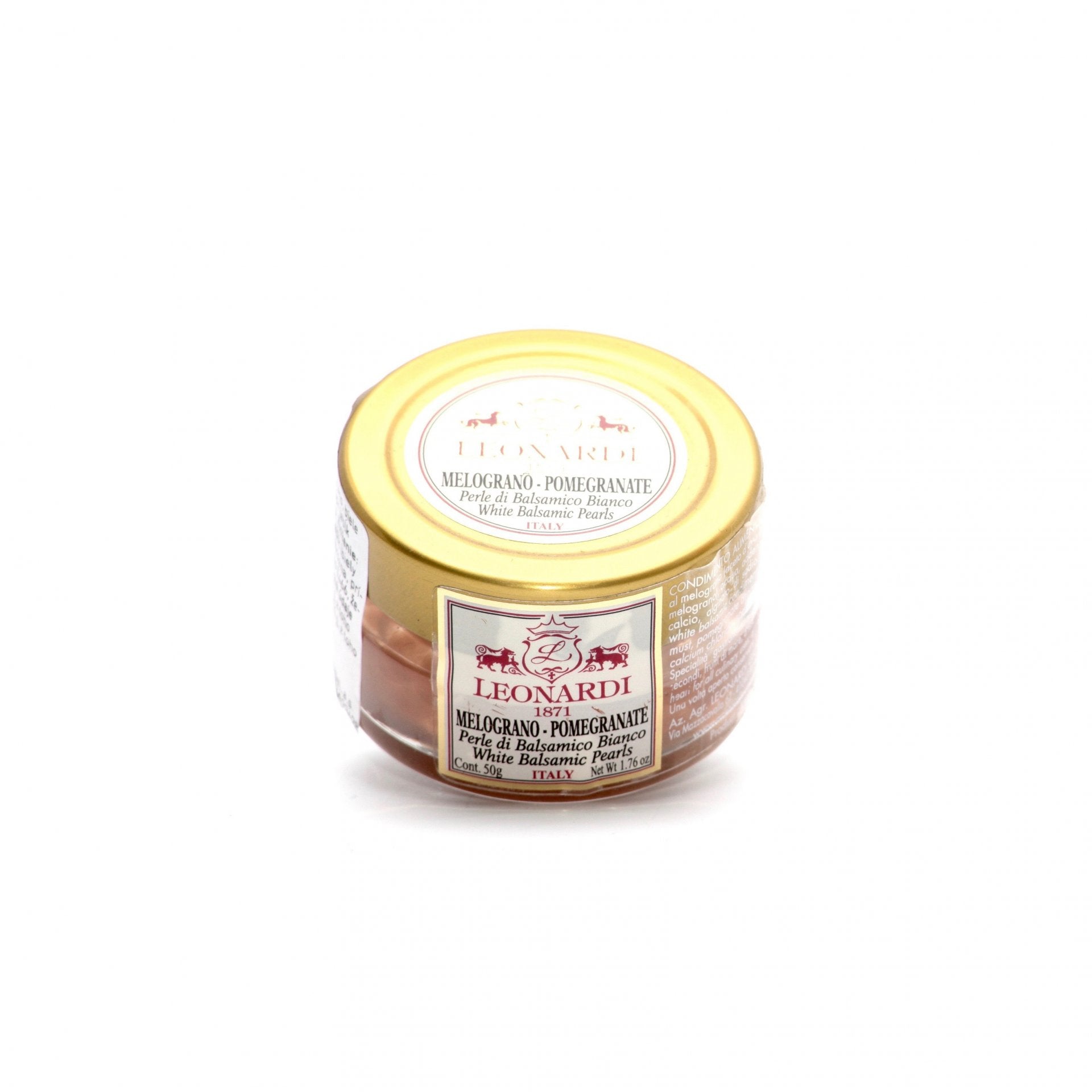 Biele balsamico perly granátové jabl.50g.