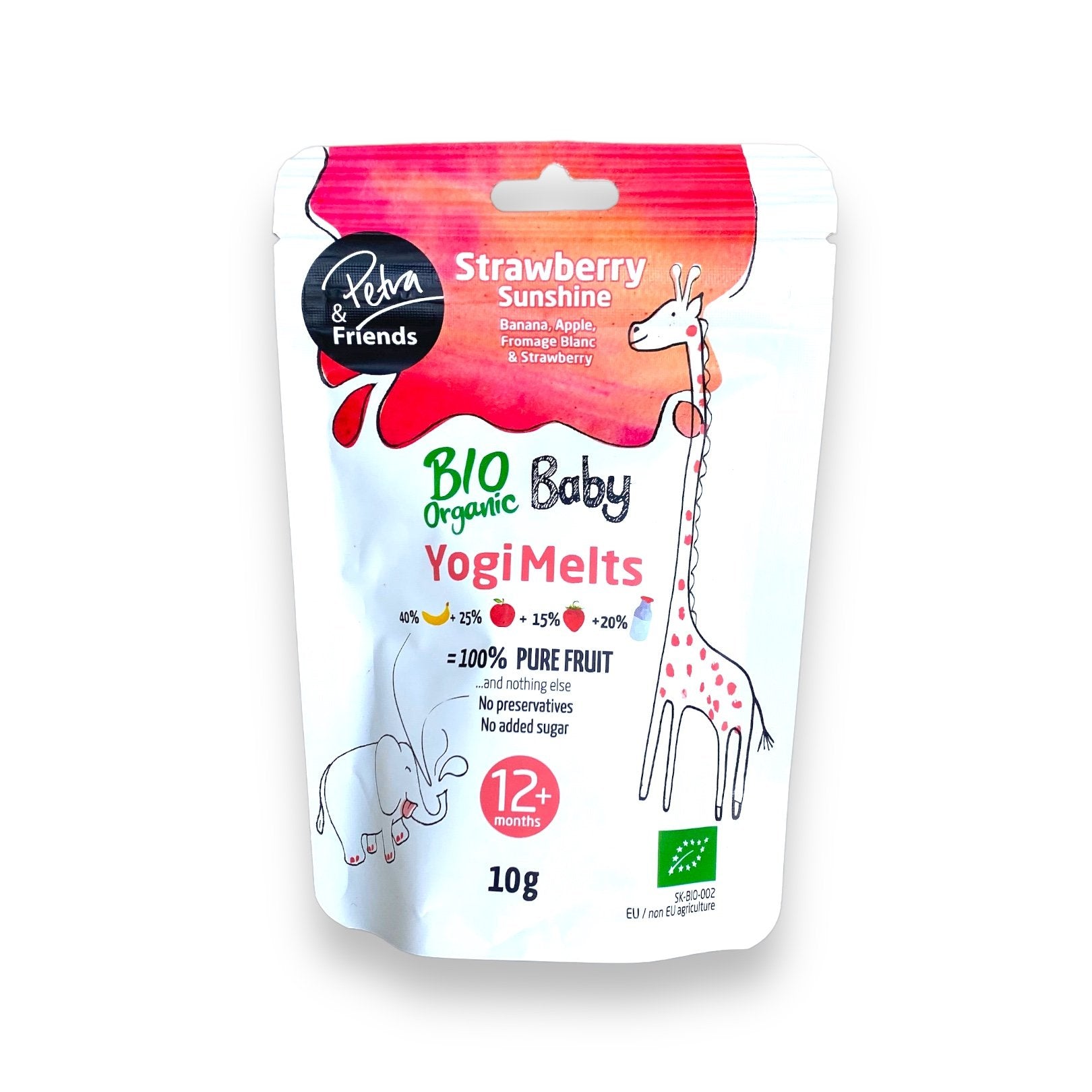 Organic Yogi Melts jahoda, kozí syr 10g.