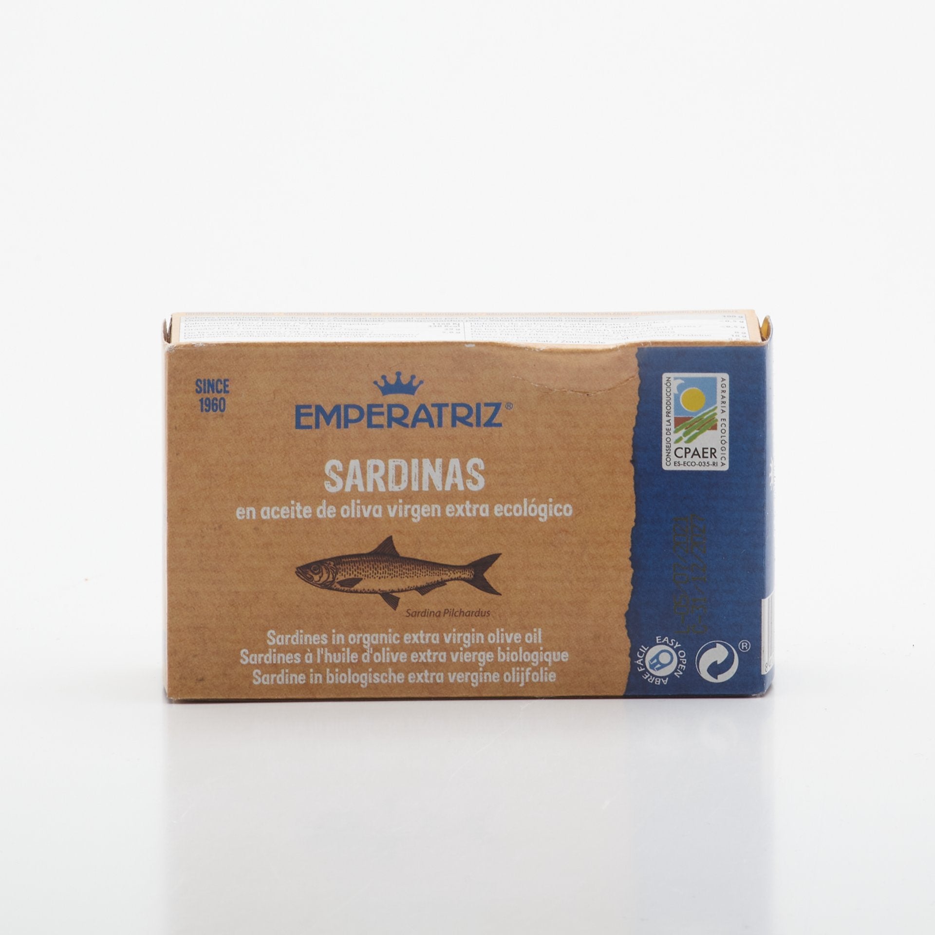 BIO Sardinky v olivovom oleji 115g.