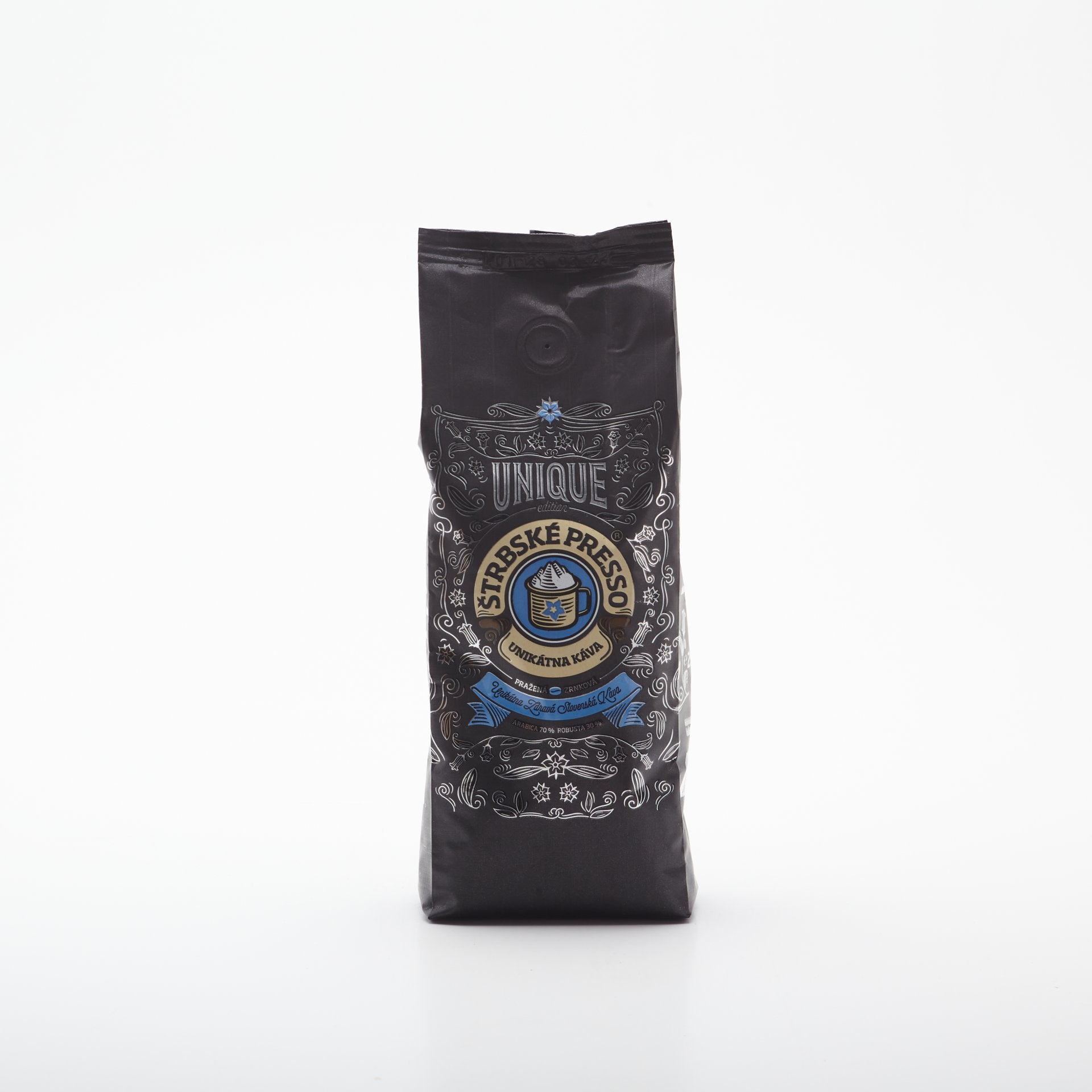 Štrbské Presso Unique BLUE zrno 250g.