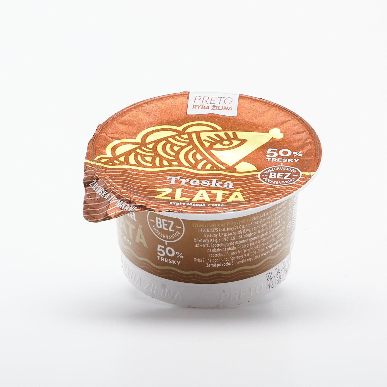 Treska zlatá 140g.