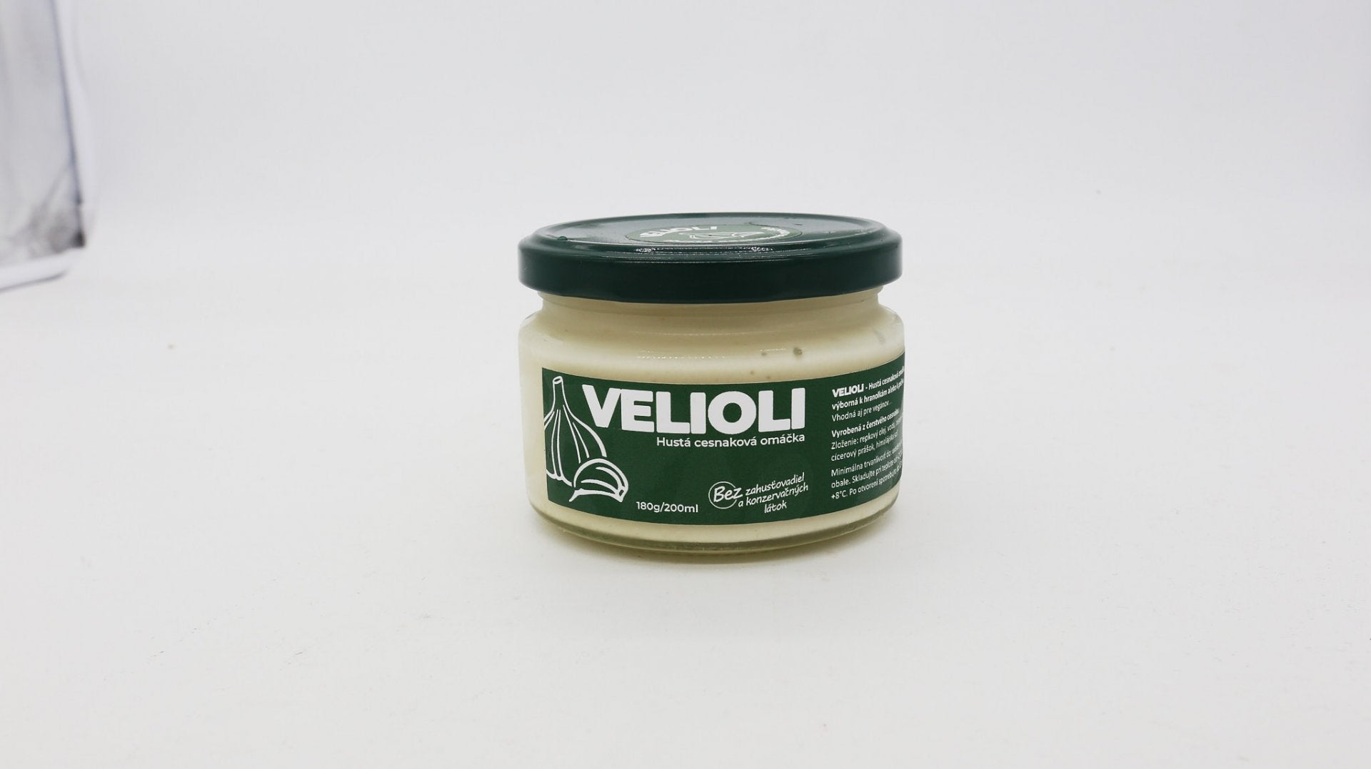Velioli veg. hustá cesnaková omáčka 180g.