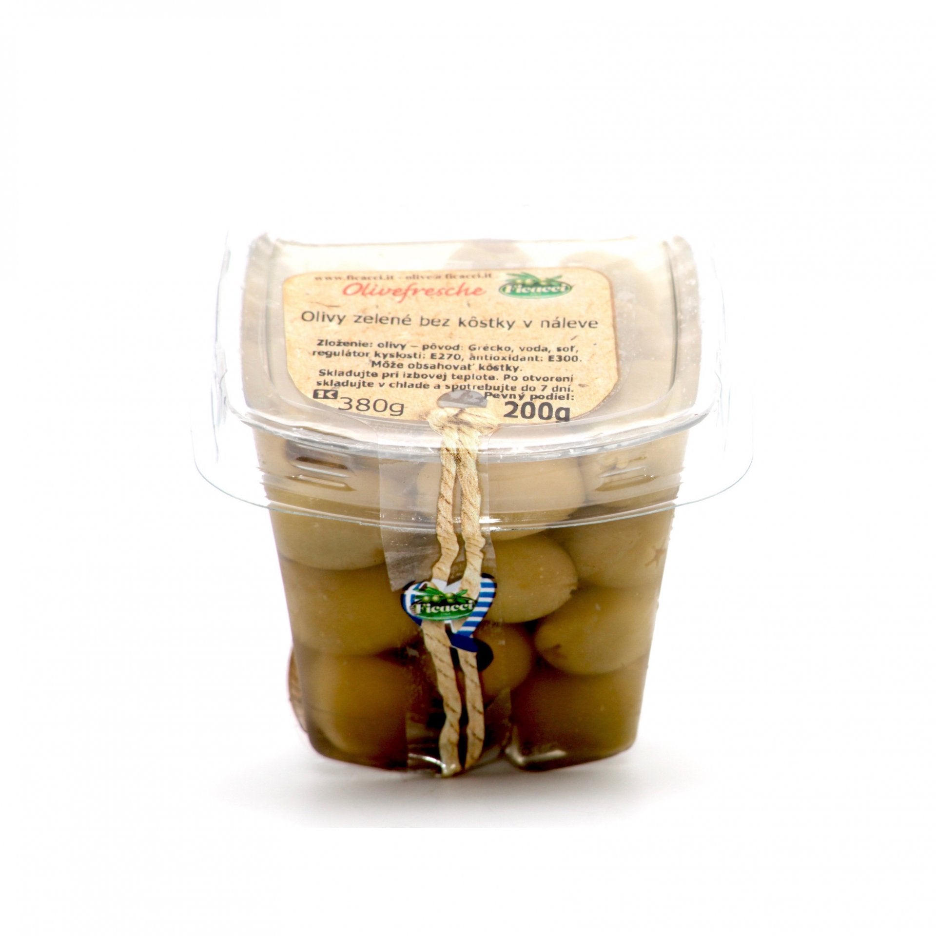 Zelené olivy 200g.